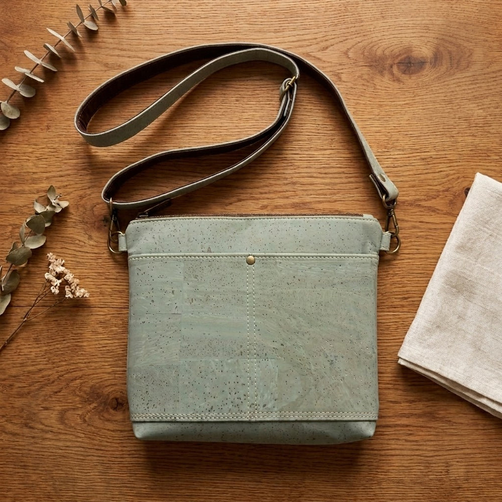Cork Crossbody Bag - Agave