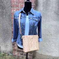 Rustic Cork Crossbody Bag