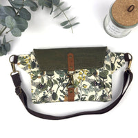 Haralson Hip Bag - Butterfly Garden (Green flap)