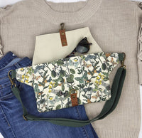 Haralson Hip Bag - Butterfly Garden (Brown flap)