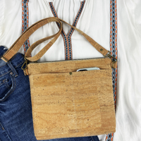 Cork Crossbody Bag - Smooth Cork