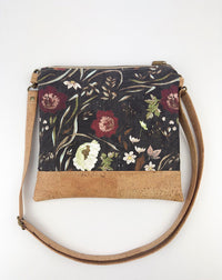 Slim Crossbody - Red, white, black floral