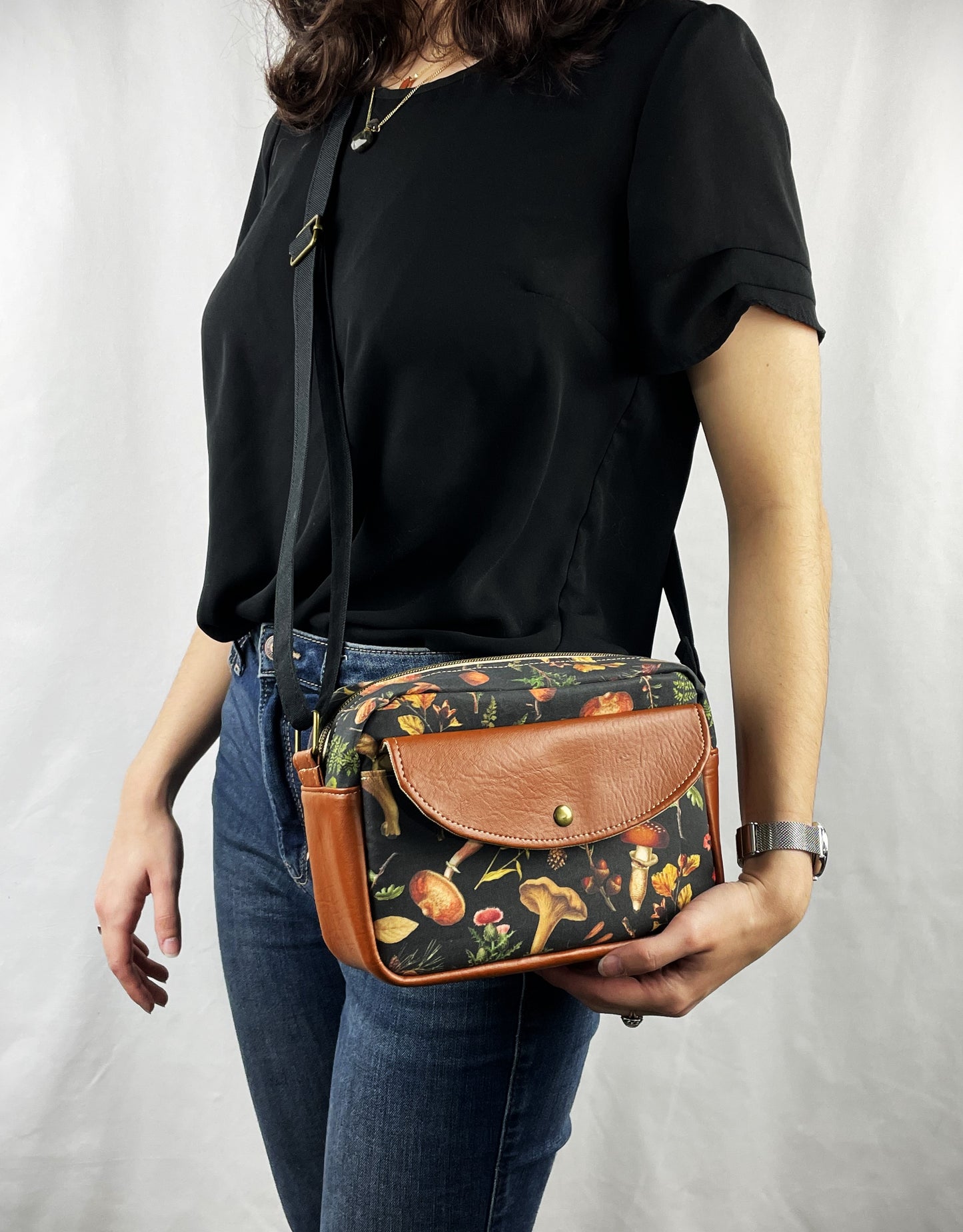 Boxy Mushroom Crossbody Bag