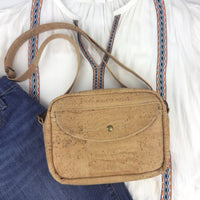Boxy Cork Crossbody Bag