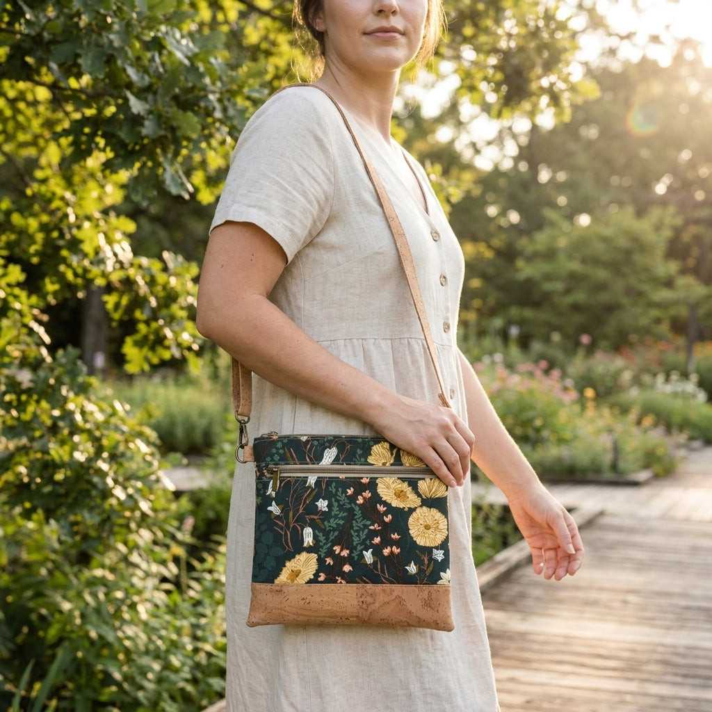 Slim Crossbody - Bluebells and Buttercups