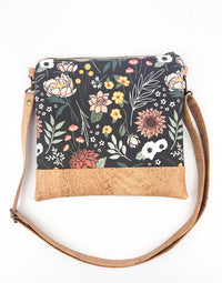 Slim Crossbody - Boho Floral and Cork