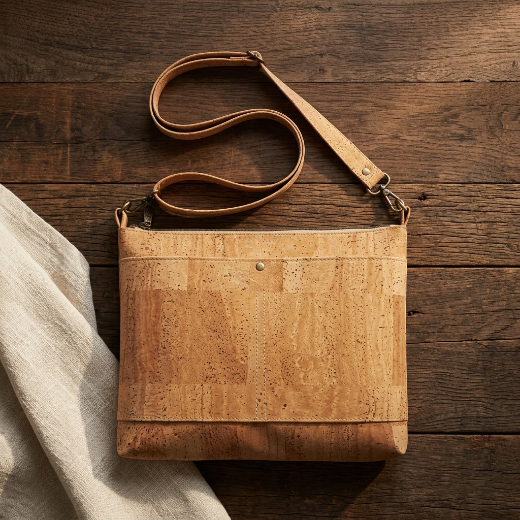Large Cork Crossbody Bag
