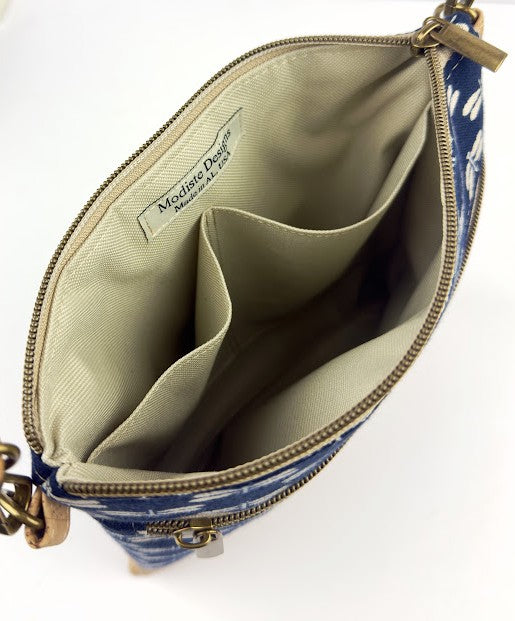 Slim Crossbody - Navy Dragonfly