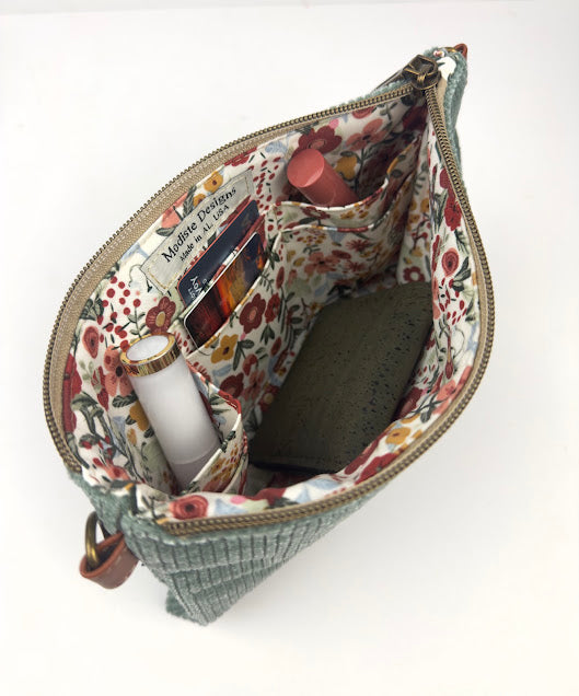 Corduroy Purse - Green