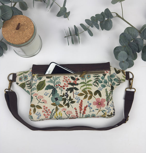 Haralson Hip Bag - Rifle Paper Co. Amalfi fabric
