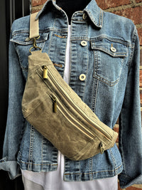 Waxed Canvas Sling Bag