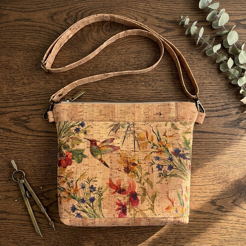 Cork Crossbody - Hummingbird