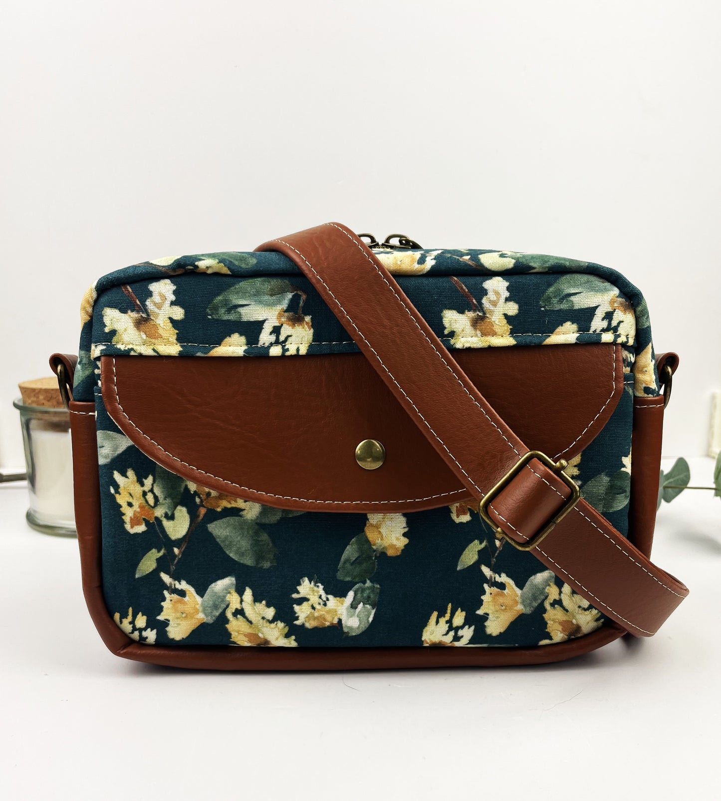 Boxy Floral Crossbody Bag