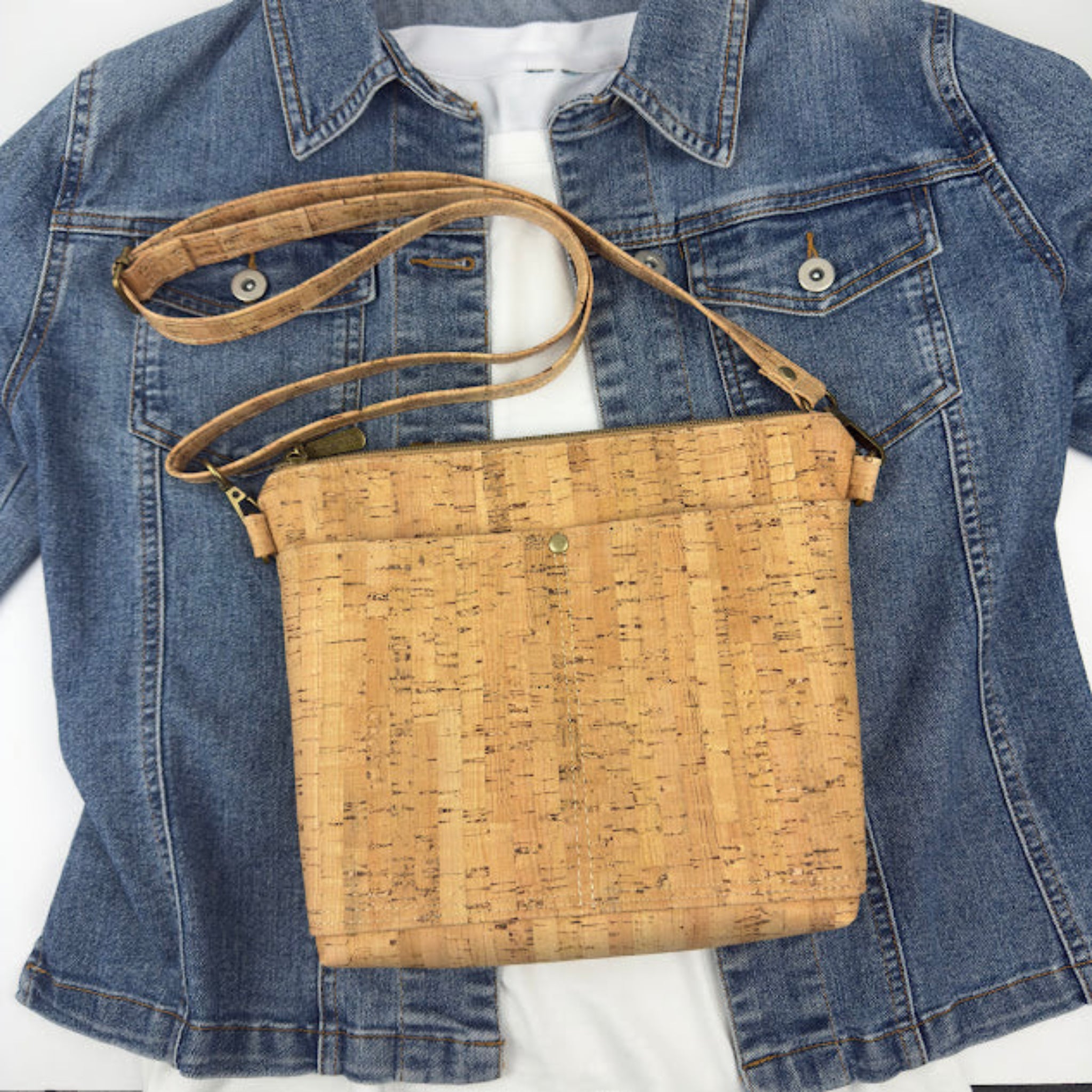 Cork crossbody bag