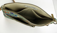 Slim Crossbody Bag - Wildflower Sage & Cork