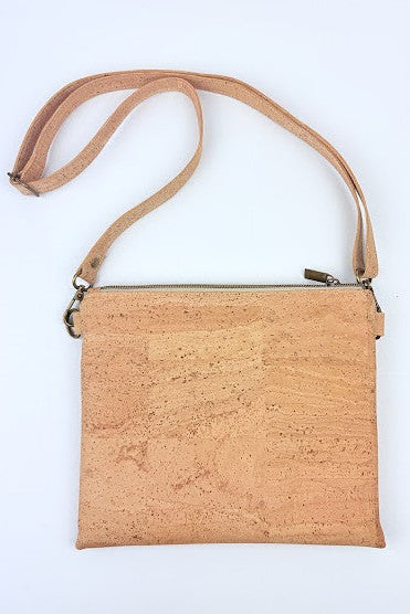 Slim Cork Crossbody Bag - Smooth
