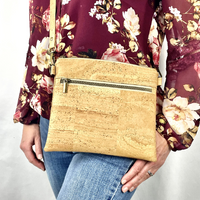 Slim Cork Crossbody Bag - Smooth