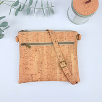 Slim cork crossbody bag