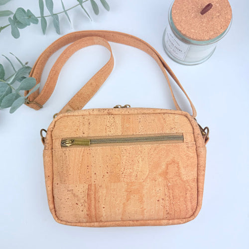 Boxy Cork Crossbody Bag