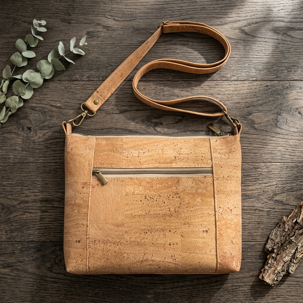 Large Cork Crossbody Bag