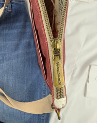 Red Waxed Canvas Crossbody