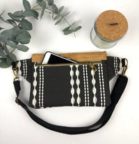 Haralson Hip Bag - Black and White Stripe