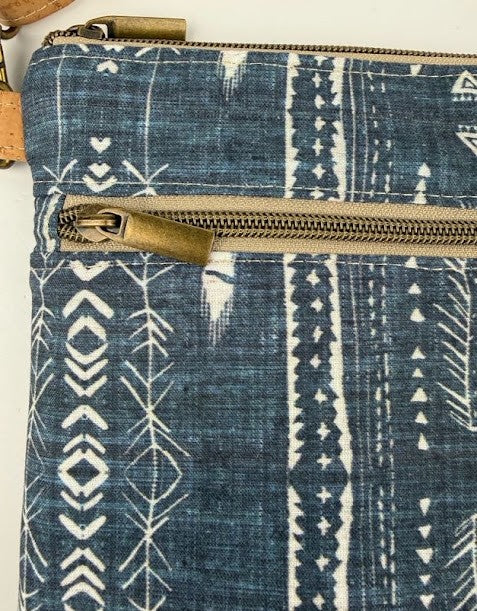 Slim Crossbody - Navy Boho