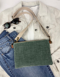 Corduroy Purse - Green