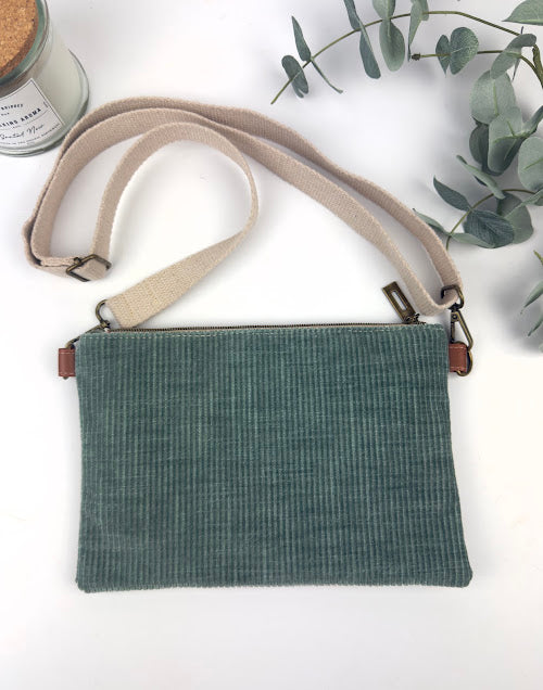 Corduroy Purse - Green