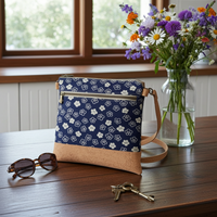 Slim Crossbody - Japanese Floral on Navy