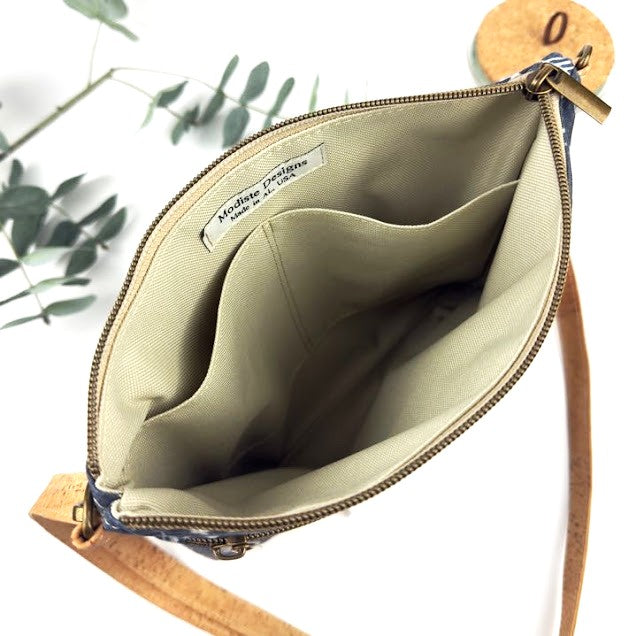 Slim Crossbody - Navy Boho