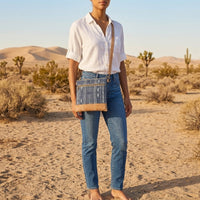 Slim Crossbody - Navy Boho