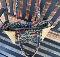 Cork and Floral Tote Bag