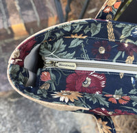 Cork and Floral Tote Bag